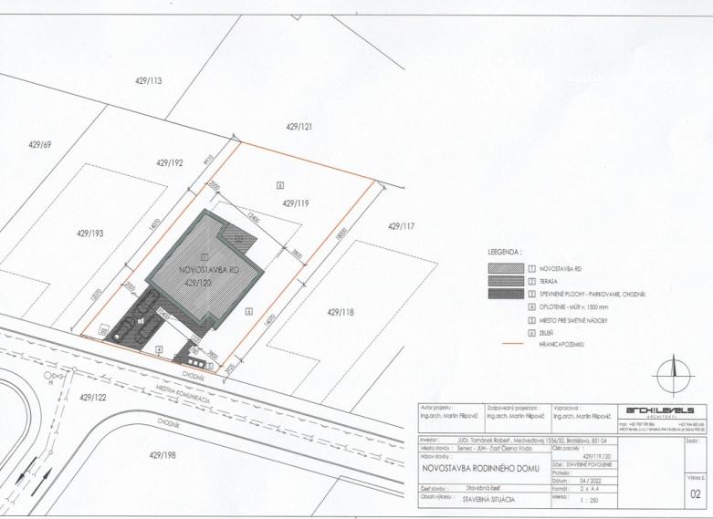 Novostavba 4 izbového bungalovu Šípková-Kvetoslavov