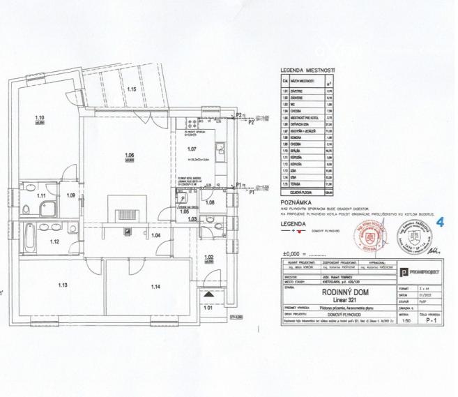 Novostavba 4 izbového bungalovu Šípková-Kvetoslavov