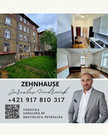 REZERVOVANÝ - Predaj 1 izbový byt Zehnhaus, Palariková 1