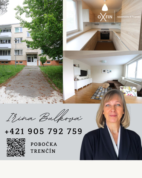 Moderný  svetlý 3-izb. byt  v Trenčíne – skvelá príležitosť!