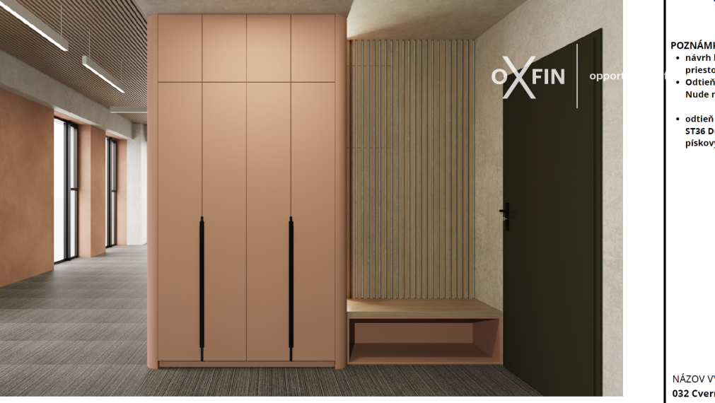 Kancelária s výhľadom na Downtown projekt ZWRIN