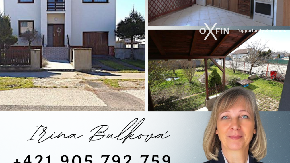 Rodinný dom vhodný na podnikanie  4 km od Piešťan.