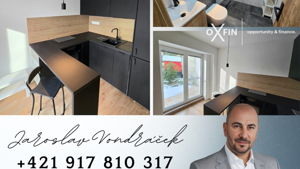 Prenájom útulná garsónka s terasou Bazová ulica