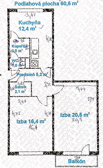Prenájom zrekonštruovaného 2-izbového bytu - BA, Ružinov