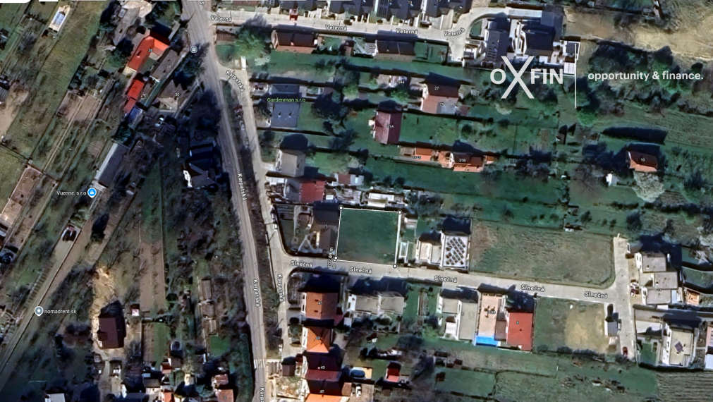 Na predaj stavebný pozemok Slnečná ulica Marianka