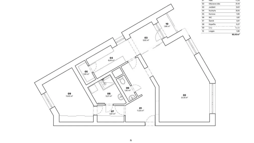 Prenájom 2 izbového bytu, Bratislava-Staré mesto