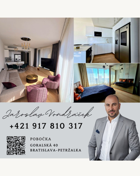 20 poschodie - 3 izbový byt Sky Park 2 veža