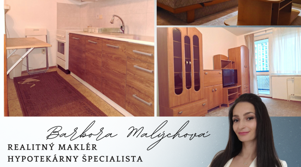 Prenájom zariadenej garzónky Slatinská - Bratislava, Vrakuňa