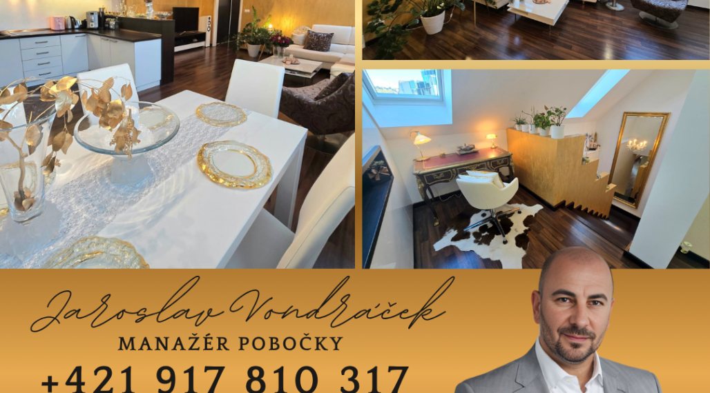 Predaj luxusného mezonetu Lešková s jedinečným prístupom na celú strechu