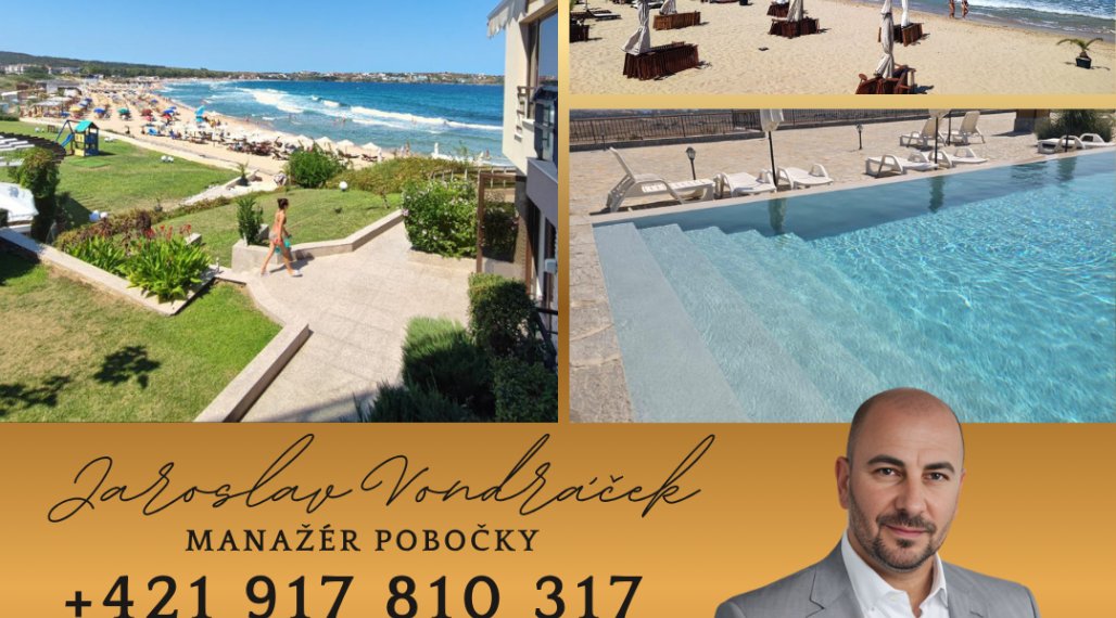 *EXKLUZÍVNE*  Luxusný 2-izbový apartmán s výhľadom na more v elitnom komplexe Sand Lilies