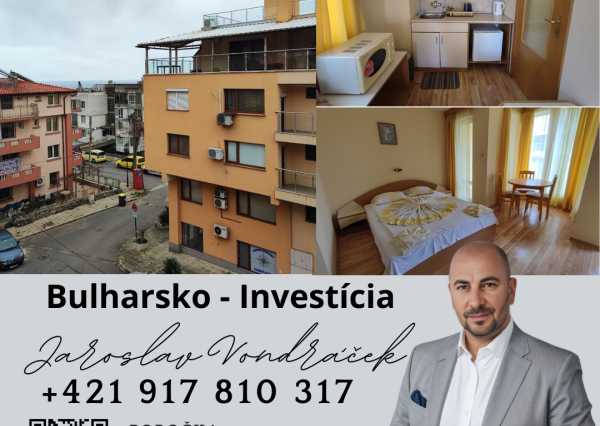 *EXKLUZÍVNE* Priestranný a zariadený 2-izbový byt v bytovom dome v centrálnej časti Sozopolu