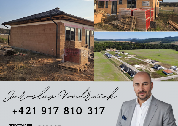 4-izbový BUNGALOV-Moravany nad Váhom DOLINKY s pozemkom 540 m2