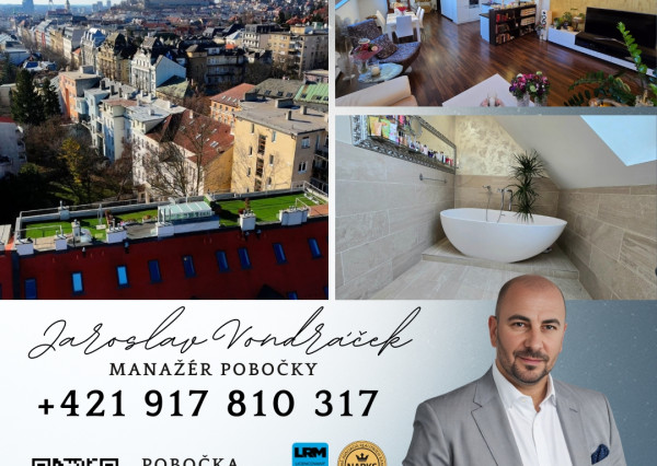 Predaj luxusného mezonetu Lešková s jedinečným prístupom na celú strechu