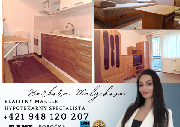 Prenájom zariadenej garzónky Slatinská - Bratislava, Vrakuňa