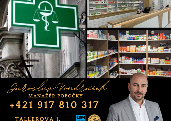 Na prenájom Lekáreň, priestory vhodné na Lekáreň