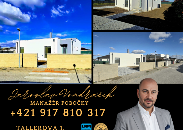 REZERVOVANÉ...Novostavba 4 izbového bungalovu Šípková-Kvetoslavov