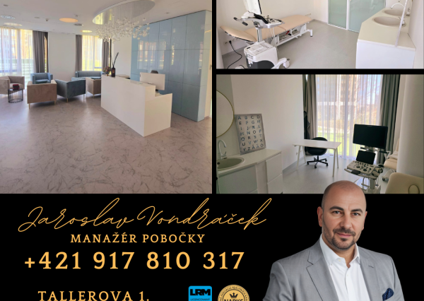 Lukratívna ponuka-Na prenájom ordinácia v súkromnej klinike SKY-PARK