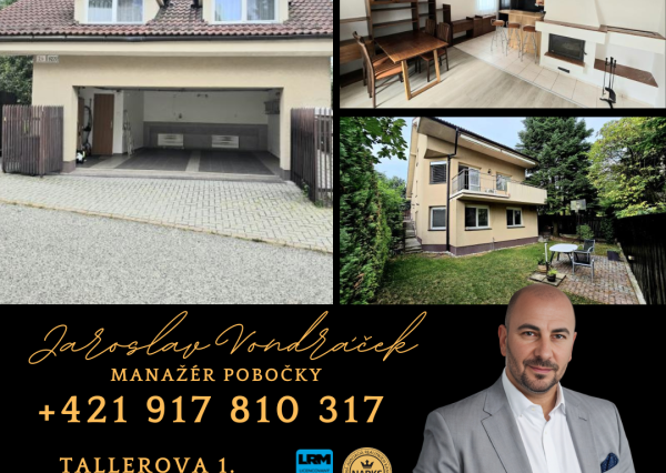 Na predaj Dvojgeneračný rodinný dom s dvomi vchodmi 2 a 5 izieb. Mozartova-Staré Mesto