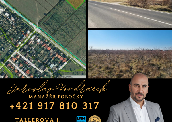 *EXKLUZÍVNE* PREDAJ POZEMKU PEZINOK MALACKÁ CESTA