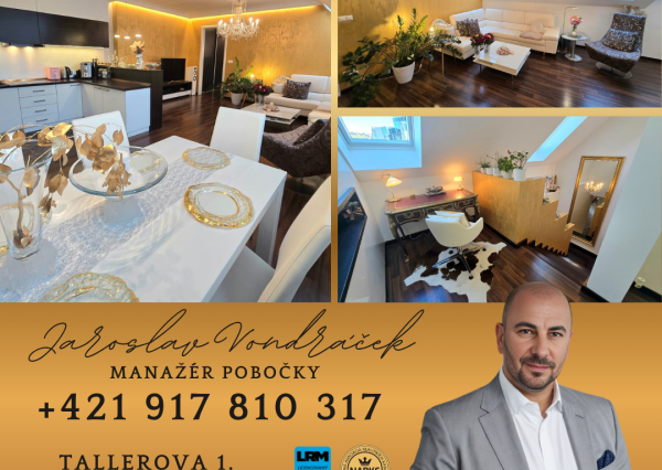 Predaj luxusného mezonetu Lešková s jedinečným prístupom na celú strechu