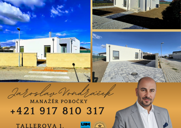 REZERVOVANÉ...Novostavba 4 izbového bungalovu Šípková-Kvetoslavov